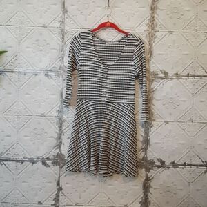 American Rag Fit and Flare Striped Causal Ribbed Y2K Dress Size Small Preowned